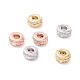 Brass Micro Pave Clear Cubic Zirconia Beads(ZIRC-P091-02B-RS)-1