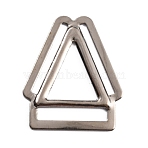 Iron Triangle Buckle, Slider Buckle for Belt Bag Adjustment Buckle, Platinum, 34x28.5x1.4mm, Inner Diameter: 20x3.6mm(AJEW-WH0289-31)