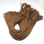 Polyester & Spandex Cord Ropes, 16-Ply, Sienna, 2mm, about 109.36 yards(100m)/bundle(RCP-R007-346)
