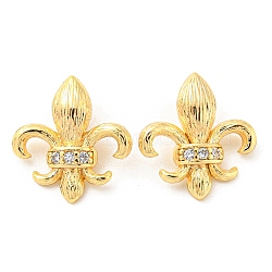 Brass Micro Pave Cubic Zirconia Charms, Real 18K Gold Plated, 13x12x5.5mm, Hole: 3x2.5mm(KK-Q809-08G)