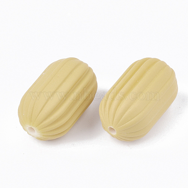 Rubberized Style Acrylic Corrugated Beads(OACR-T014-18A)-3