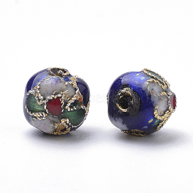 Handmade Cloisonne Beads(X-CLB8mm-M)-2