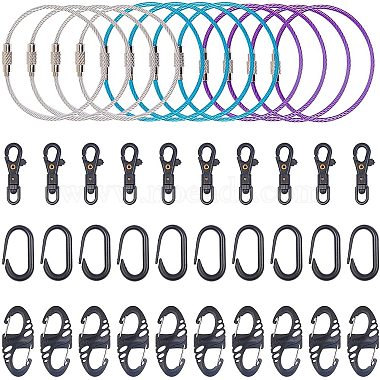 Mixed Color Mixed Color Others Plastic Keychain Clasps