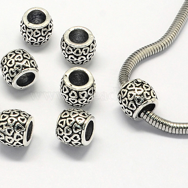 10mm Drum Alloy Beads