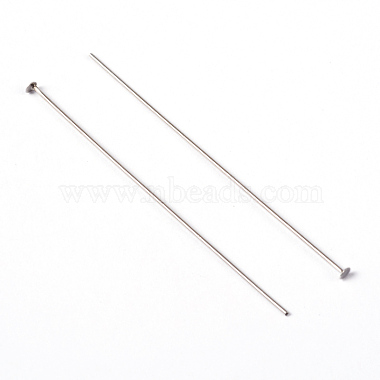 Platinum Color Brass Flat Head Pins Fit Jewelry Making Findings(X-HP5.0cmCY-NF)-2