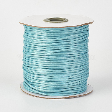 1mm Cyan Waxed Polyester Cord Thread & Cord