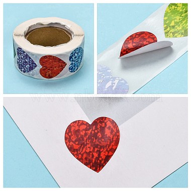 Heart Shaped Stickers Roll(X-DIY-K027-A16)-4