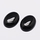 Oval Natural Black Agate Cabochons(X-G-K020-40x30mm-01)-1
