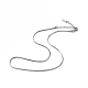 304 collier chaîne serpent ronde en acier inoxydable pour homme femme(NJEW-K245-012C)-1