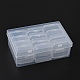 12Pcs Square Plastic Organizer Beads Storage Containers(CON-YW0001-35)-6