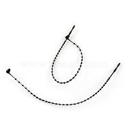 PP Cable Ties, Tie Wraps, Zip Ties, Black, 3 inch, about 1000pcs/bag(TOOL-R022-88mm-01)