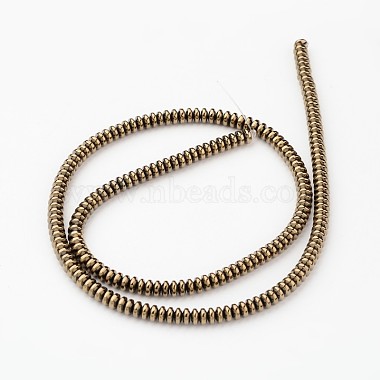 Electroplate Non-magnetic Synthetic Hematite Beads Strands(X-G-I175-28)-2
