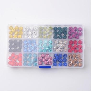 1 Box Fifteen Color Pave Disco Ball Beads(RB-X0010-01)-3