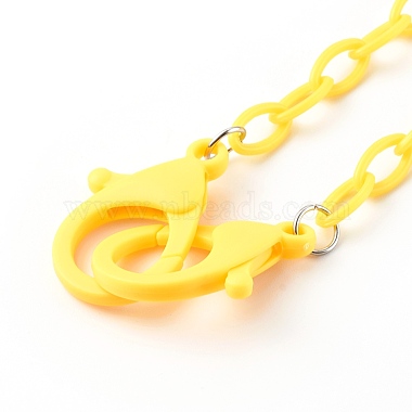 13 шт. 13 цвета персонализированные ожерелья из цепочки из абс-пластика(NJEW-JN03483)-3