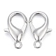 Platinum Plated Alloy Bracelet Lobster Claw Clasps(X-E106-NF)-3