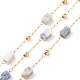 Natural Sodalite Rectangle Beaded Chains(AJEW-SZ0002-42B)-1