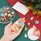 30Pcs 15 Styles Christmas Theme Opaque Resin Cabochons(CRES-BC0001-08)-3