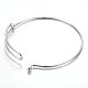 Adjustable 304 Stainless Steel Expandable Bangle Making(BJEW-G515-03P)-3